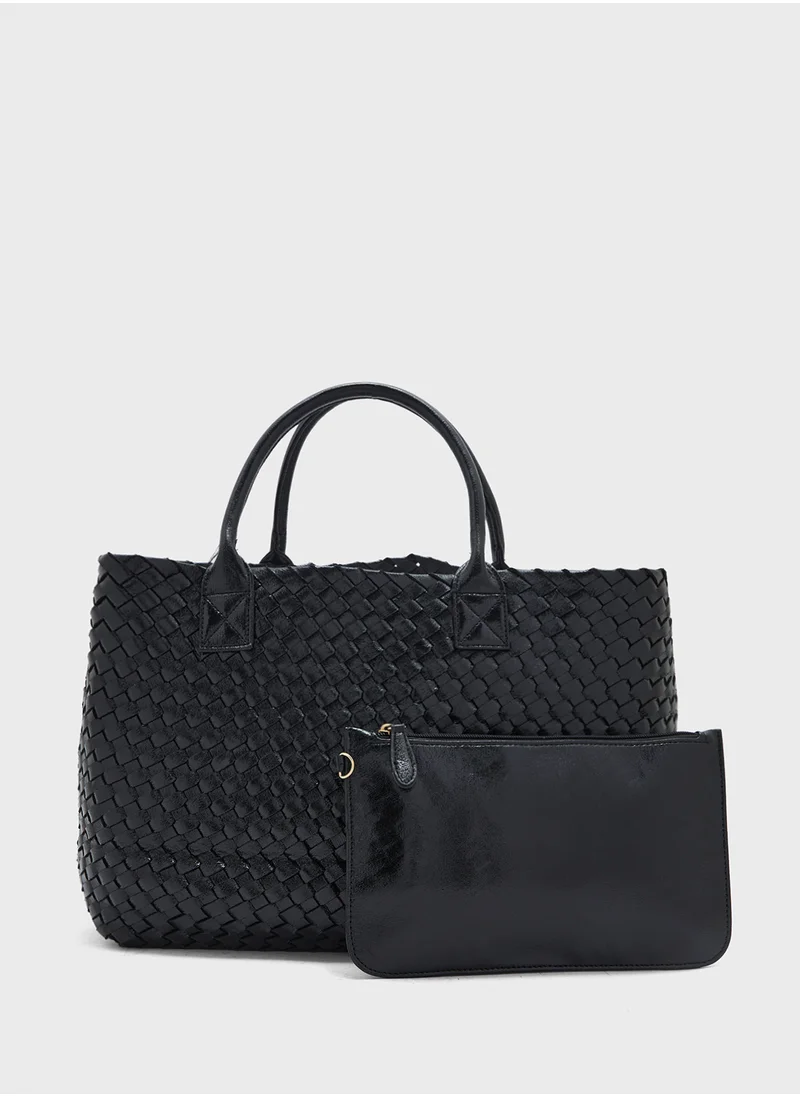 ايلا Woven Shopper Bag