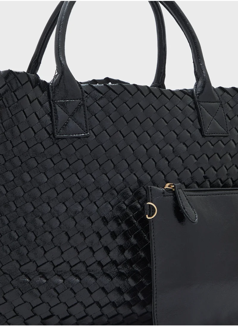 ايلا Woven Shopper Bag