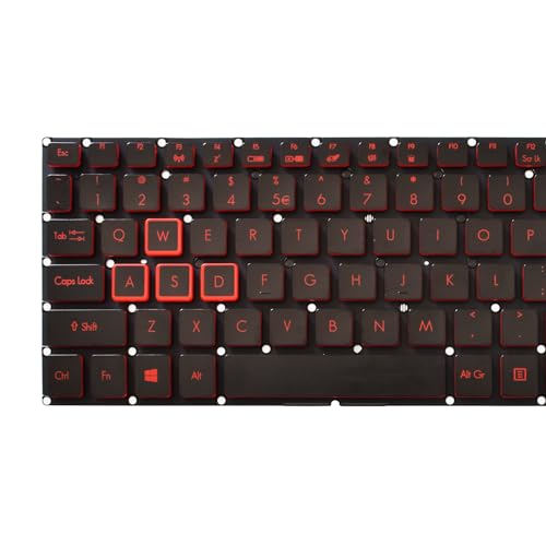 SUNMALL Replacement Keyboard with Backlit Compatible with Acer Nitro 5 AN515-31 AN515-41 AN515-42 AN515-51 AN515-52 AN515-53 N17C1 Black US Layout - Image 5