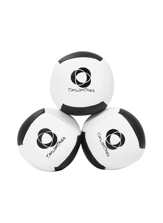 Zeekio Zeekio - Taylor Tries Signature Beginner Juggling Ball Set - for Beginners, All Levels & All Ages - 6 Panel Synthetic Leather Ball Durable - 110 Grams 62mm - Set of 3  - Image 4