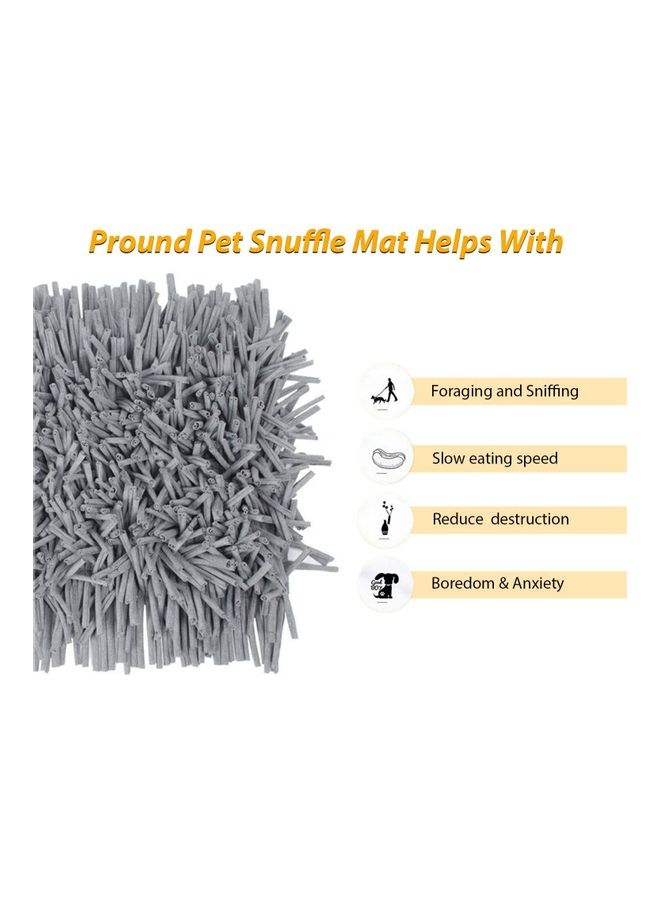 NIBEMINENT Pet Snuffle Mat Grey 11.8 x 17.5 3.1cm - Image 4