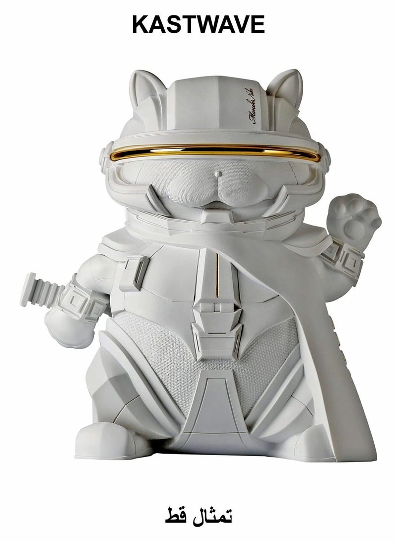 KASTWAVE Trendy Toy Statue, Maneki Neko Statue, Lucky Cat Collectible Cool Statue - Image 1