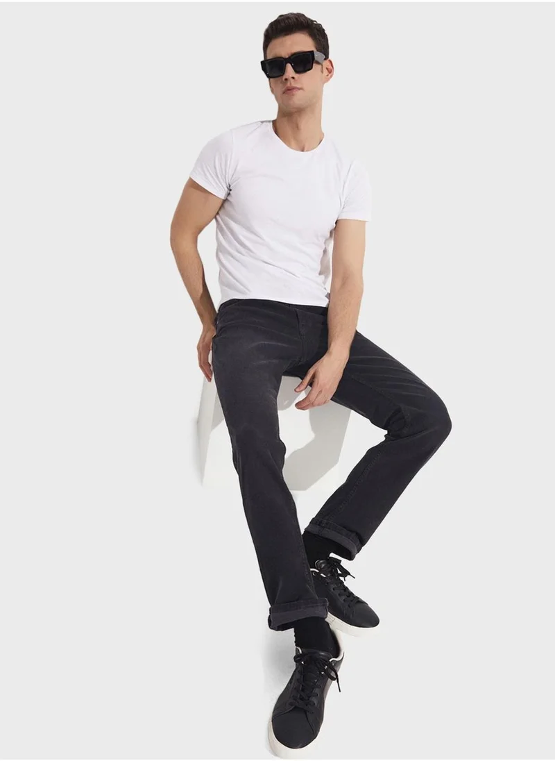 JUNE Essential Straight Fit Trousers