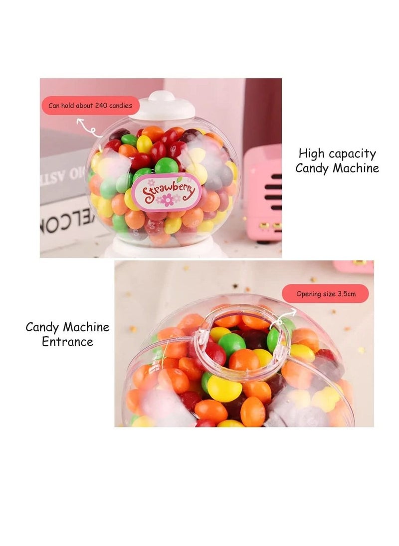 Excefore - Candy Vending Machine, Portable Children Candy Machine Plastic Mini Gumballs Dispenser Kids Kindergarten Gift, Vending Machine, Vintage Style Sweet Bubblegum Fun Toy Machine for 3 age (Green) - Image 1