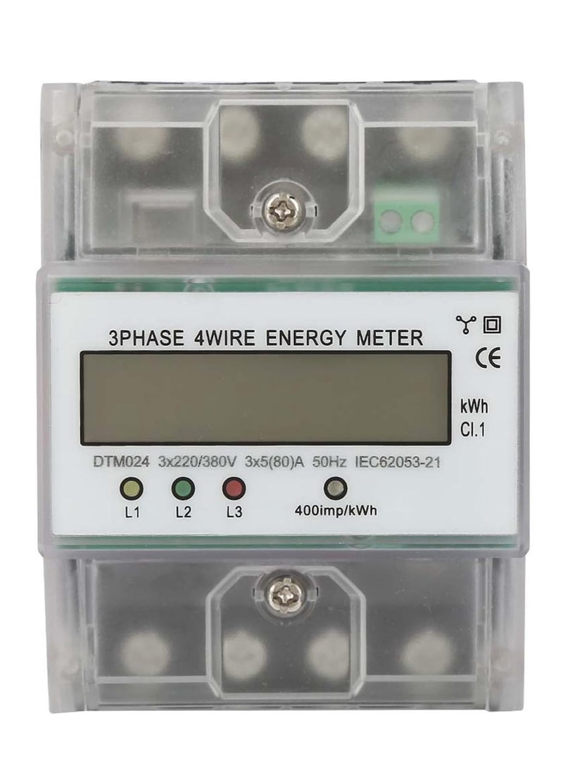 3-Phase 4-Wire Energy Meter – LCD Display - Image 1