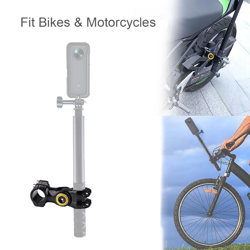 Ceuta Invisible Monopod Bracket Handebar Mount for Bikes and Bicycles Compatible with Insta 360 X4 X3 X2 Go Pro Cameras 11 Max I DJI Action 3 Moto Camera Accessories - Image 3