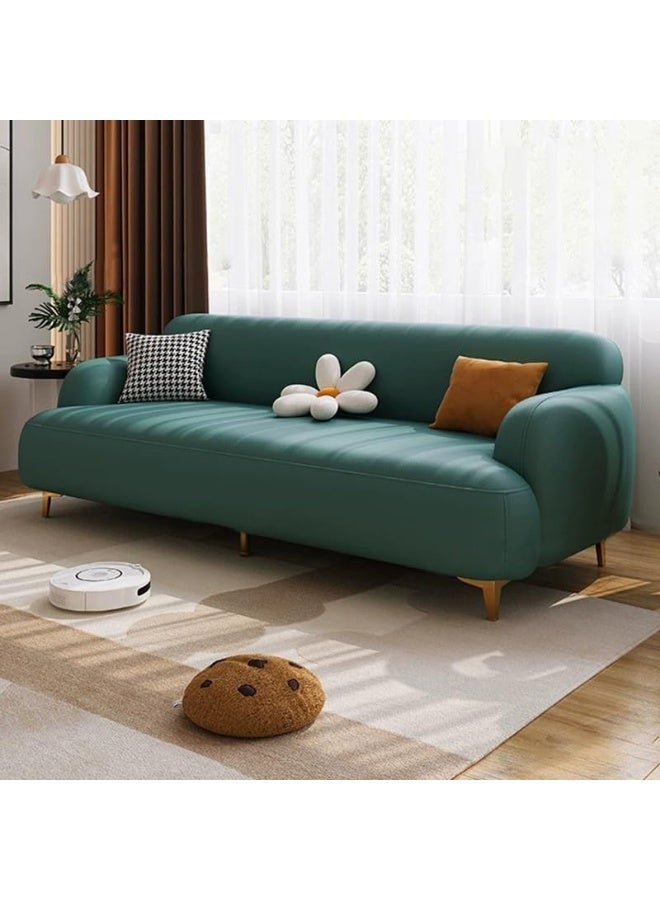Comfynest Glam Wood Frame Anti Cat Scratch Fabric Upholstery Slide Storage Sofa 