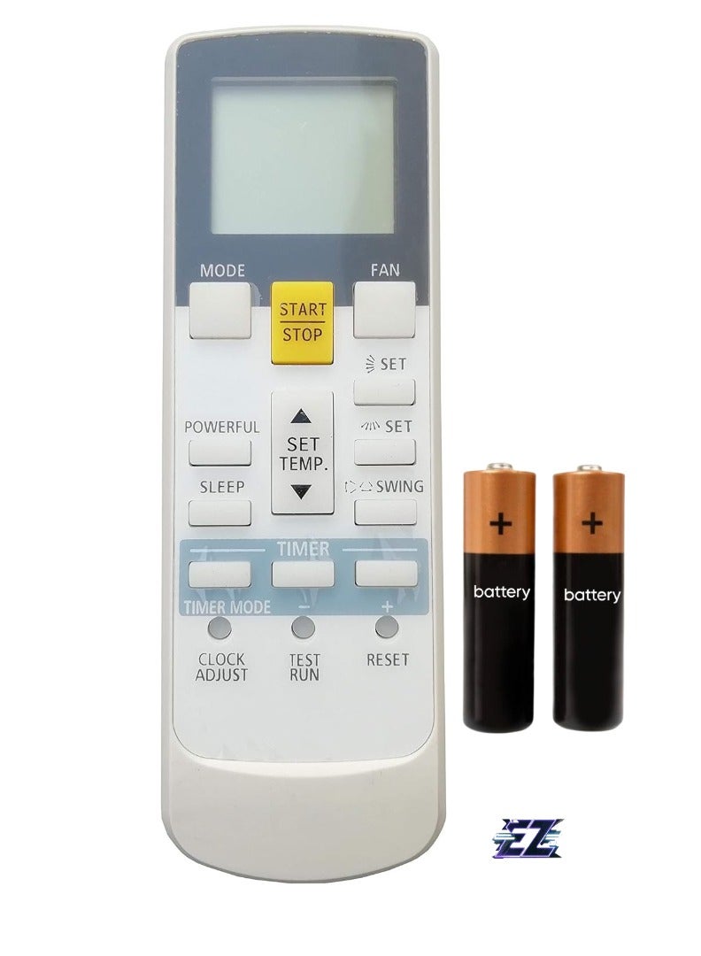 ELTRAZONE Replacement AR-RAJ1E 107 AC Remote Control – Compatible with General AC Models – Battery Included - Image 1