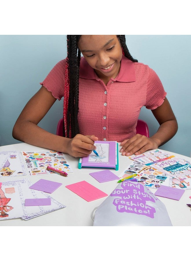 PlayMonster Fashion Plates - My Style - Drawing Kit with Mix-and-Match Design Plates - Make 100s of Modern Fashion Designs - Art Activity - for Kids Ages 6 and Up - Image 3