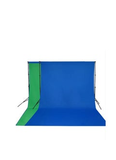 PROMAGE PROMAGE PM-DB23 BLUE/GREEN DUAL BACKDROP 2X3M  - Image 1