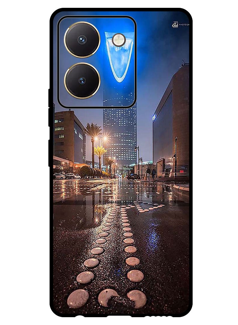 Theodor Protective Case Anti Scratch Shock Proof Bumper Cover For Vivo Y27s Kingdom Tower - Image 1
