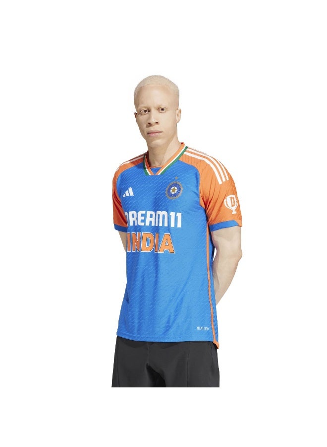 Adidas Adidas Indcrt20I Jshsm Blue Cricket Jerseys For Men Xs  - Image 3