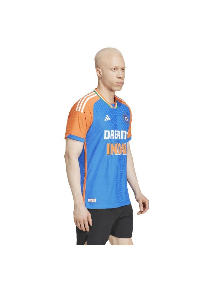 Adidas Adidas Indcrt20I Jshsm Blue Cricket Jerseys For Men Xs  - Image 5