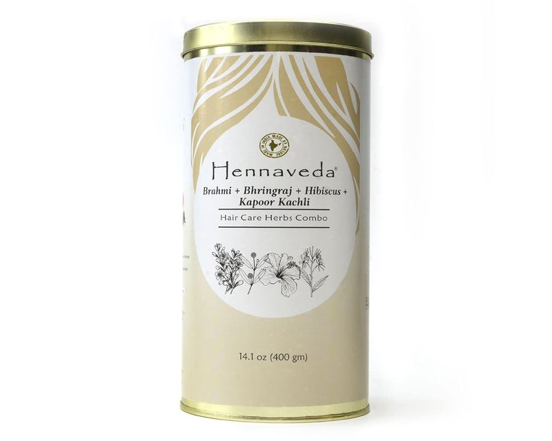 Hennaveda Herbal Hair Cleanser Powder With Brahmi Bhringraj Hibiscus Flower Kapoor Kachli for Hair and Scalp No Preservatives Chemical Free Natural Herb Hair Wash Powder for Women and Men 400 g - Image 1