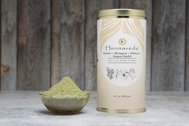 Hennaveda Herbal Hair Cleanser Powder With Brahmi Bhringraj Hibiscus Flower Kapoor Kachli for Hair and Scalp No Preservatives Chemical Free Natural Herb Hair Wash Powder for Women and Men 400 g - Image 4