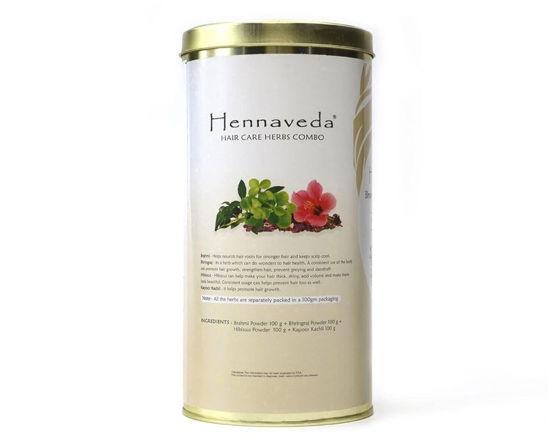 Hennaveda Herbal Hair Cleanser Powder With Brahmi Bhringraj Hibiscus Flower Kapoor Kachli for Hair and Scalp No Preservatives Chemical Free Natural Herb Hair Wash Powder for Women and Men 400 g - Image 2