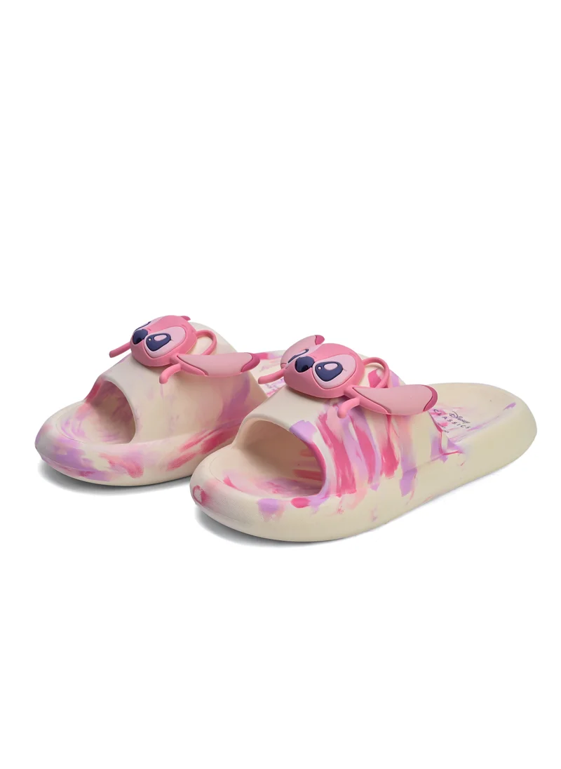 أوربانهاول UrbanHaul Girls Disney Angel Print Slip on Sliders For Kids Suitable for Daily Use :- Pink