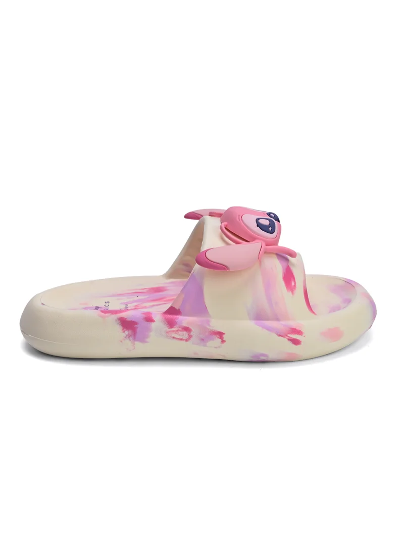 Urbanhaul  UrbanHaul Girls Disney Angel Print Slip on Sliders For Kids Suitable for Daily Use :- Pink for Women | Best Price UAE