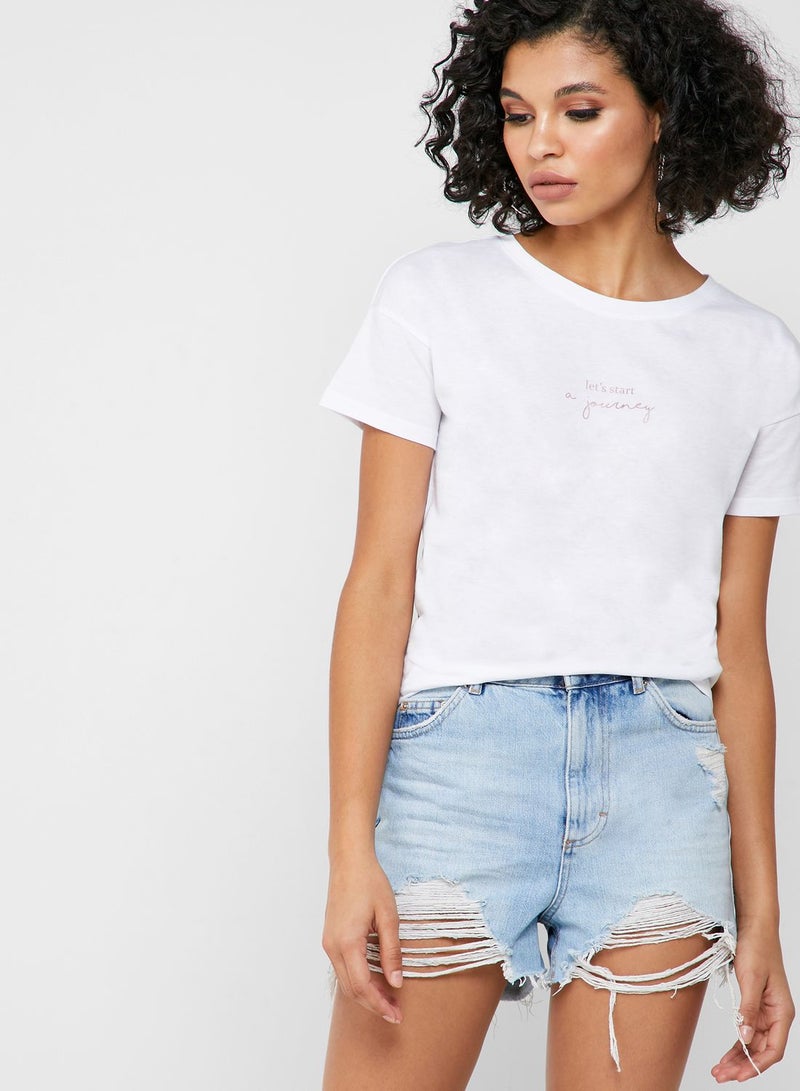 Reserved Slogan T-Shirt - Image 1