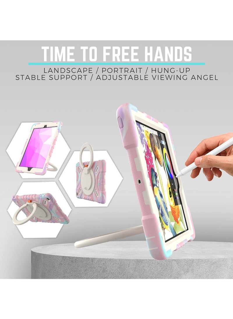 Generic - Triple Shockproof Case for iPad 5th Gen/6th Gen 9.7-inch 2017 2018 and Air 2 Gen, Heavy Duty Kids Boys Girls Sleeve with Pencil Holder/Grip Stand/Shoulder Strap - Image 1