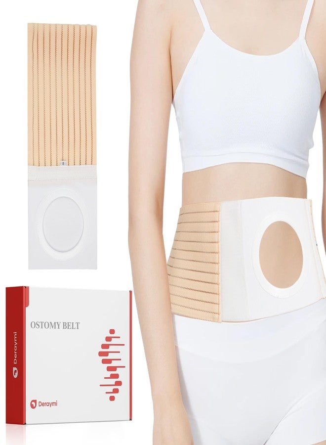 DERAYMI Ostomy Belt for Men Women, Medical Colostomy Ileostomy Waist Support Belt Abdominal Waistbands Binder Brace for Preventing Parastomal Hernia Stoma Opening (XL - Image 1