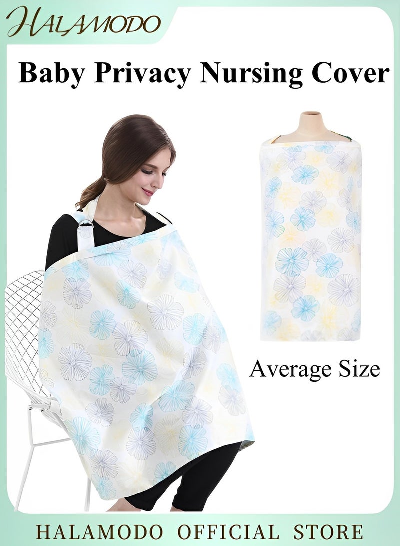 غطاء الرضاعة أغطية الرضاعة الخصوصية للرضاعة الصدرية غطاء كامل خفيف الوزن قابل للتنفس غطاء قطن موسلين غطاء قطن للرضاعة مريلة الرضاعة - Image 1