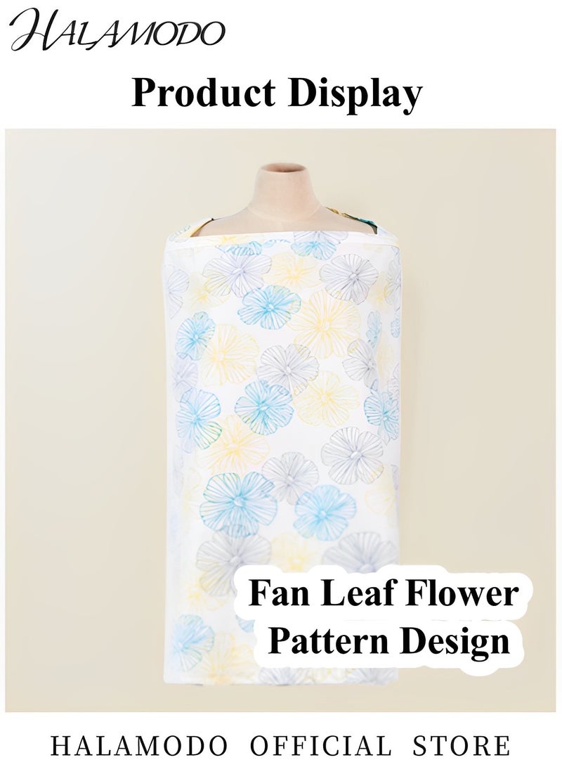 غطاء الرضاعة أغطية الرضاعة الخصوصية للرضاعة الصدرية غطاء كامل خفيف الوزن قابل للتنفس غطاء قطن موسلين غطاء قطن للرضاعة مريلة الرضاعة - Image 2