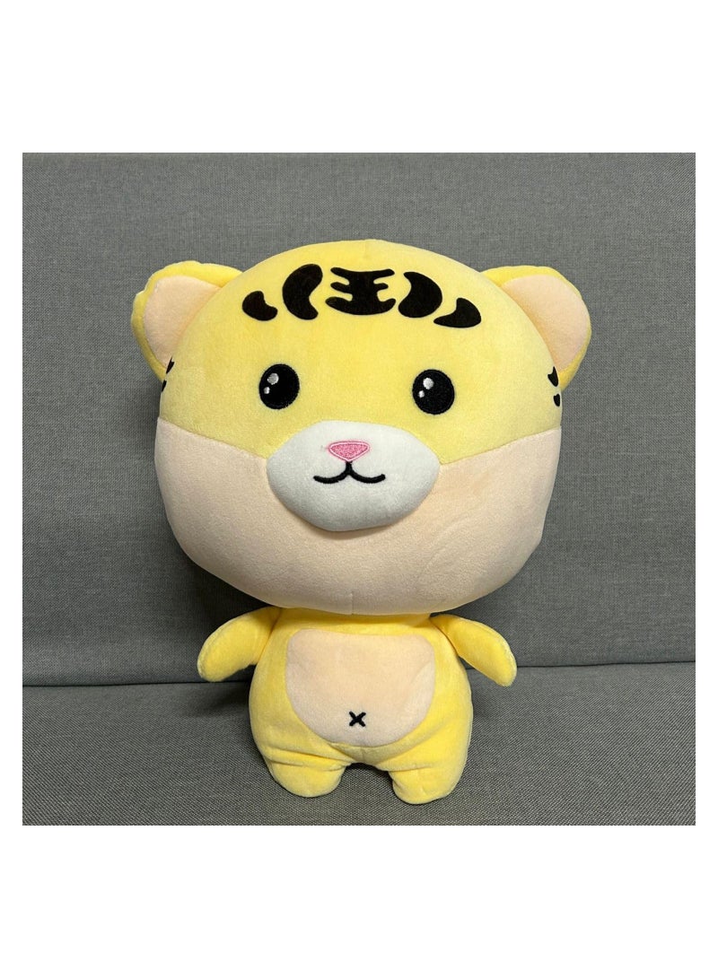 Excefore Kids Travel Pillow - 2-in-1 Deformable Kids Neck Pillow for Traveling, Soft U-Shaped Pillow with Adorable Animal Design, Comfy Sleep and Play, Ideal for Airplanes and Cars (Tiger) - Image 3