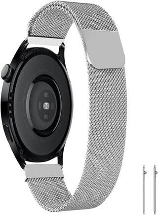 Generic ZoRoll 22mm Strap Compatible with Huawei Watch 4 Pro/Watch 4/Watch Ultimate/Watch Buds, Stainless Metal Magnetic Replacement Strap Compatible with Huawei Watch GT 3 Pro 46mm - Silver - pzsku/Z3613FBDC53FED4235BD5Z/45/_/1717023091/f7d3a117-1905-451d-a543-45b20a4ce3b6
