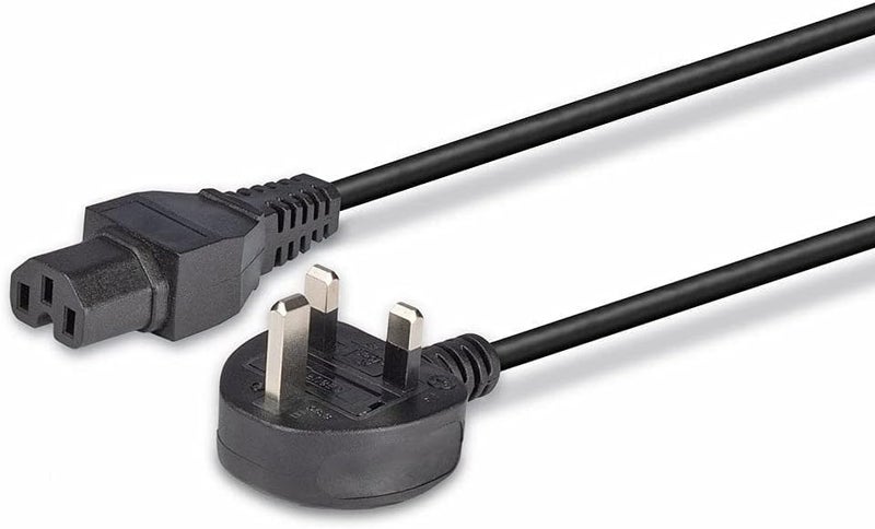 LINDY 2m UK Mains 3 Pin Plug to IEC C15 Power Cable/Hot Conditioned Kettle Lead, Black - Image 5