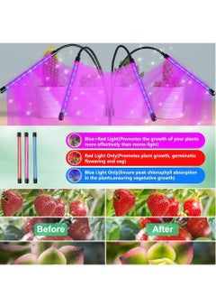 Midwest Grow Lights with Stand, 80 LED Floor Grow Light for Indoor Plants with Red Blue & Mixed Spectrum,Plant Growing Lamps with 10 Dimmable Levels, 3/9/12H Timer,3 Light Modes,Tripod Adjustable  - Image 5