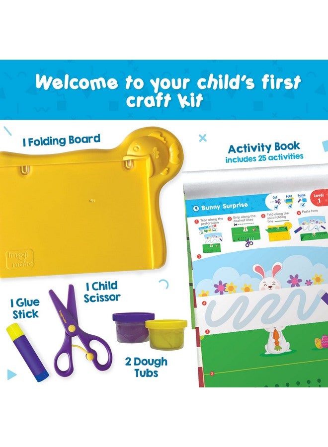 إيماجيميك مهارات قص الورق باستخدام مقص إيماجيميك | قص، طي، ولصق | ألعاب تعليمية للأطفال من سن ٣ سنوات فما فوق | ألعاب مونتيسوري | تنمية المهارات الحركية الدقيقة | هدية للأولاد والبنات بعمر ٣ سنوات، متعددة الألوان - Image 2