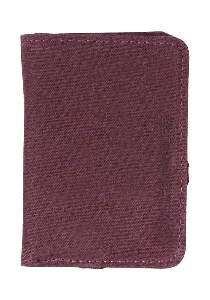 Lifeventure RFID Protected Card Wallet - Aubergine - Image 1
