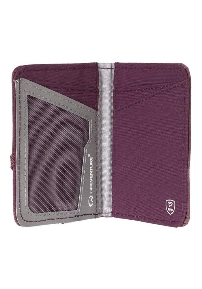 Lifeventure RFID Protected Card Wallet - Aubergine - Image 2