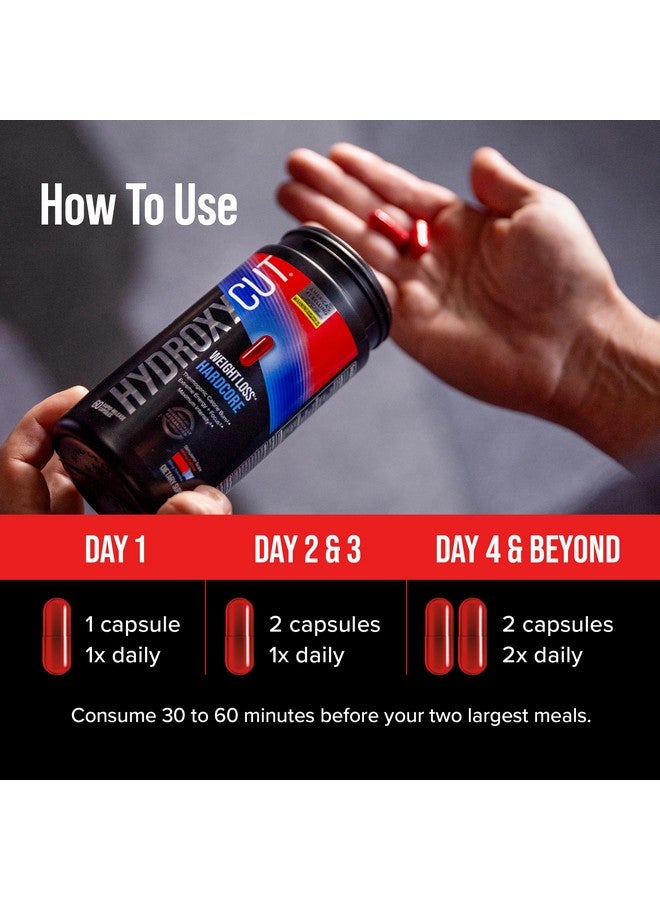 Hydroxycut Hardcore - 60 Rapid-Release Capsules - Thermogenic Calorie Burn, Extreme Energy + Focus, Maximum Intensity - for Women & Men - Image 5