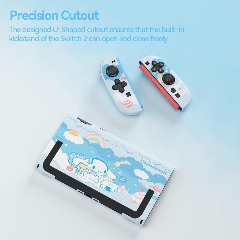 Kuitmor Dockable PC Protective Case Compatible with Switch 2 Model 2025, All-Round Protection Hard Protective Shell for Switch 2 2025 Accessories (Blue) - Image 3