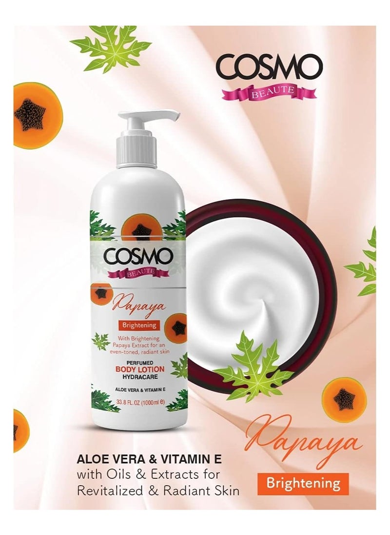 COSMO COSMO Beauté Papaya Body Lotion – 1000ml  - Image 3