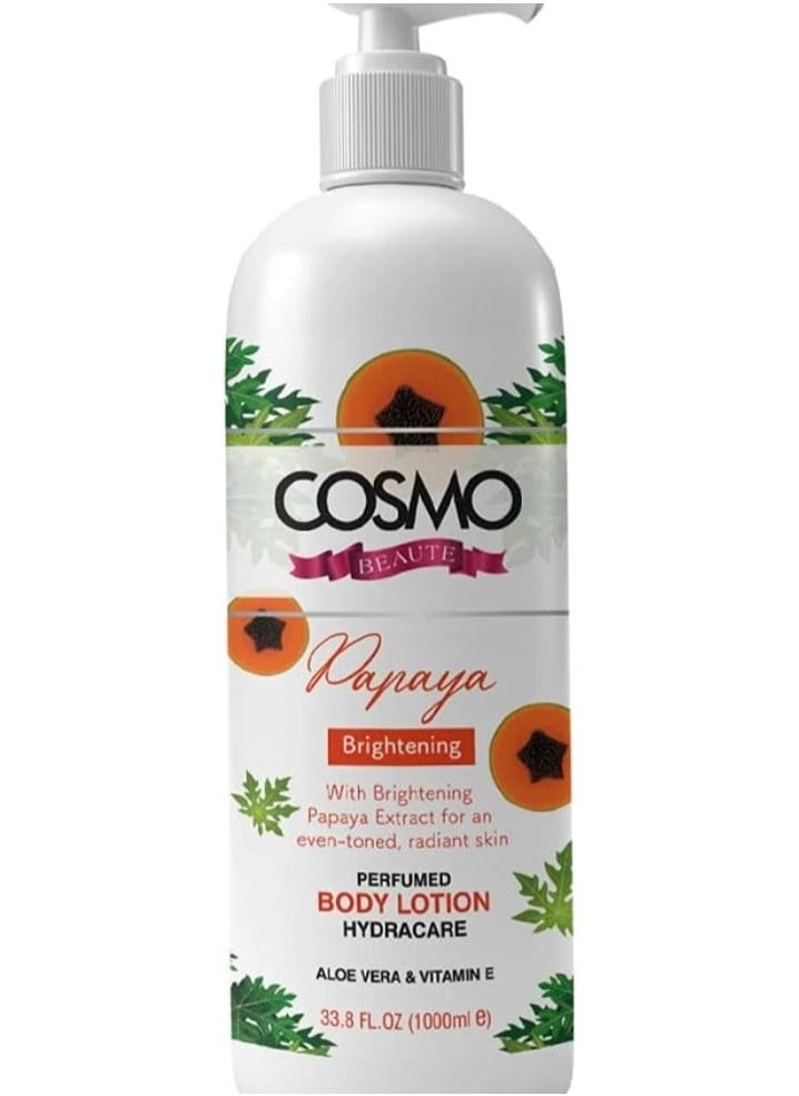 COSMO COSMO Beauté Papaya Body Lotion – 1000ml  - Image 1