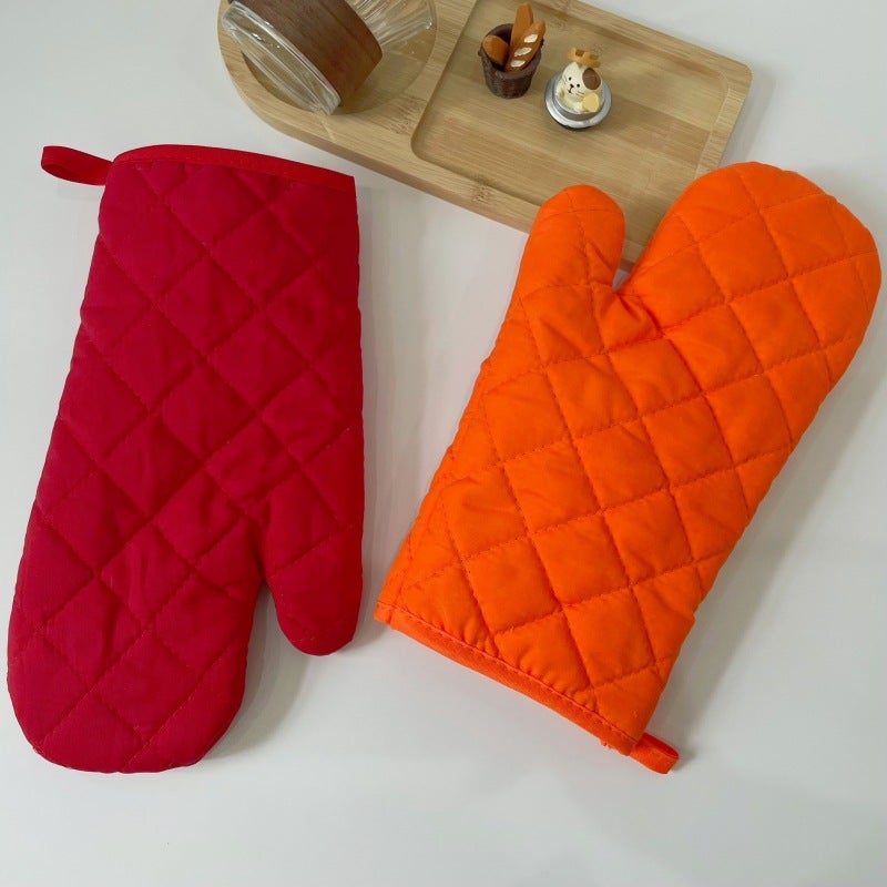 Thick Cotton Microwave Oven Gloves Red (single) - Image 5