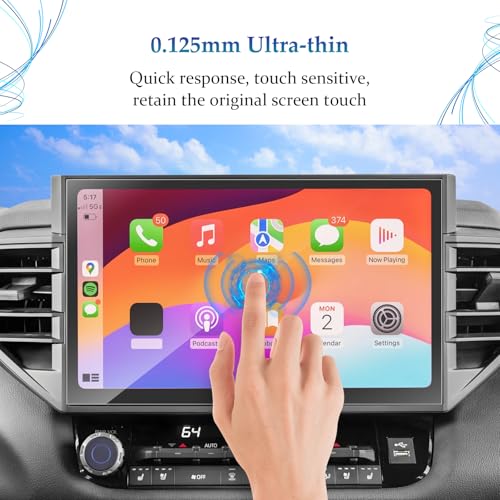 SKTU 2023 2024 2025 Tundra Accessories Screen Protector for 2022-2025 Toyota Tundra / 2023-2025 Toyota Sequoia 14In Navigation HD Clear Anti-Scratch - Image 2