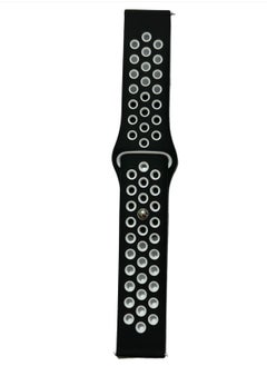 Generic 20mm Sport Silicone Watch Band For Amazfit Bip U Pro /Bip/Bip Lite/Bip S/Bip S Lite/Bip U -Black/white  - Image 4