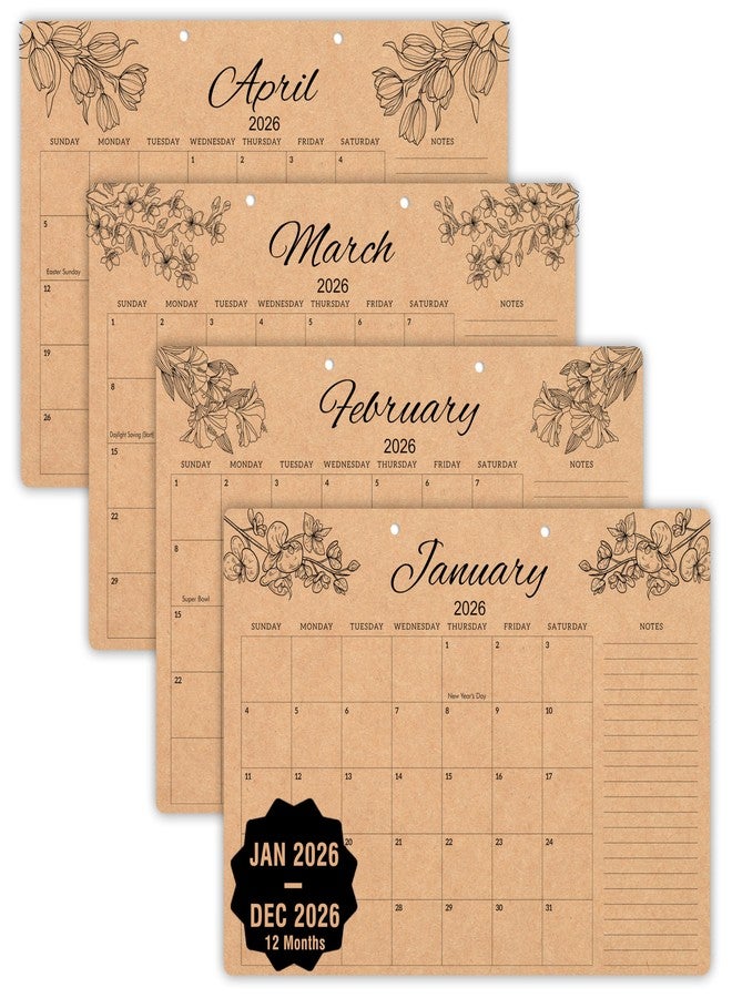 mudrit Desk Calendar 2026, 12 Months Large Calendar runs from Jan 2026 - Dec 2026, Big Blotter Desk Pad for Office, Home, Business, Academic: Size 12" X 17" - Image 3