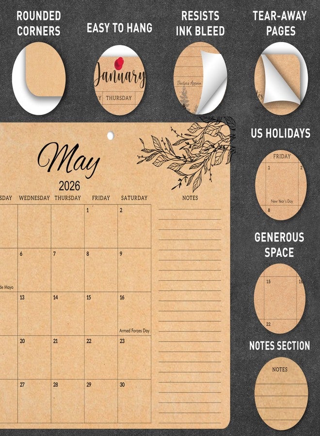 mudrit Desk Calendar 2026, 12 Months Large Calendar runs from Jan 2026 - Dec 2026, Big Blotter Desk Pad for Office, Home, Business, Academic: Size 12" X 17" - Image 4