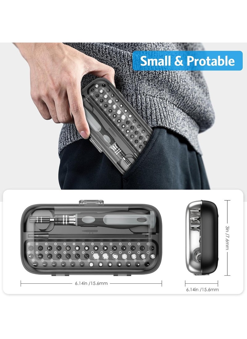 General - Precision Screwdriver Set 48 in 1 Magnetic Screwdriver Set Kit with 41 Magnetic Drill Bits for Repair Phone Watch Switch Computer - Image 1