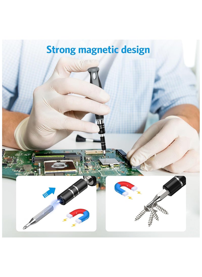 General - Precision Screwdriver Set 48 in 1 Magnetic Screwdriver Set Kit with 41 Magnetic Drill Bits for Repair Phone Watch Switch Computer - Image 1