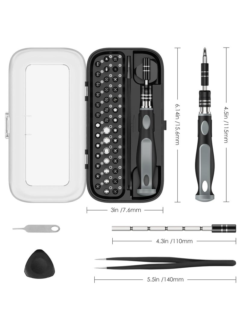 General - Precision Screwdriver Set 48 in 1 Magnetic Screwdriver Set Kit with 41 Magnetic Drill Bits for Repair Phone Watch Switch Computer - Image 1