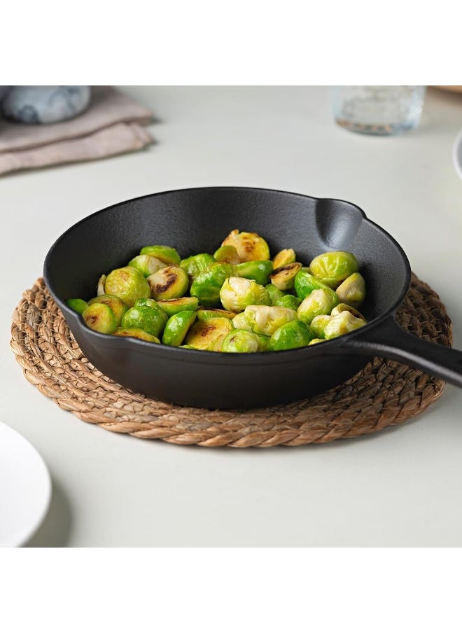 nutricook Essentials Cast Iron Cookware 3PC Set – Durable, Versatile, and Pre-Seasoned Cooking Pots and Pans for All Heat Sources, Ideal for Searing, Frying, Baking, and Roasting  - Image 3