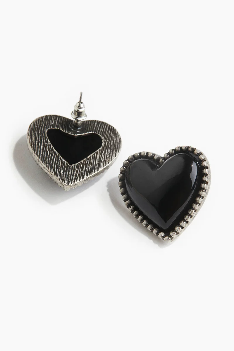 H&M Heart-shaped earrings