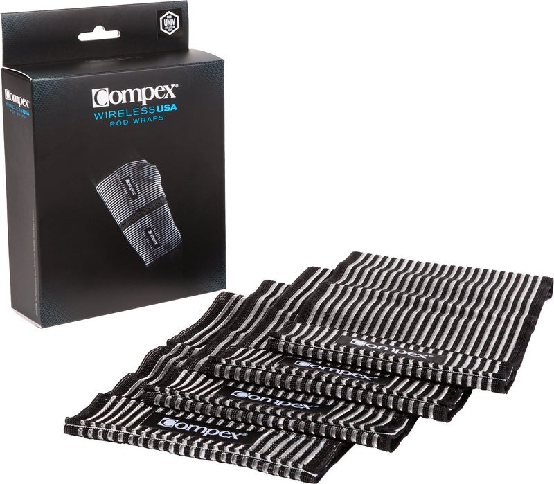 COMPEX Compex Electrode Wraps Hold Electrodes in Place During Physical Activity for Edge Performance Sport Elite Wireless Muscle Stimulators 4 Wraps