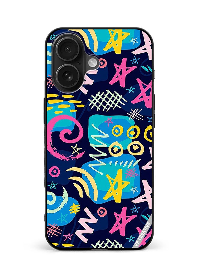 VR CREATIVE Protective Case Cover For Apple iPhone 16 Plus  Design Multicolour